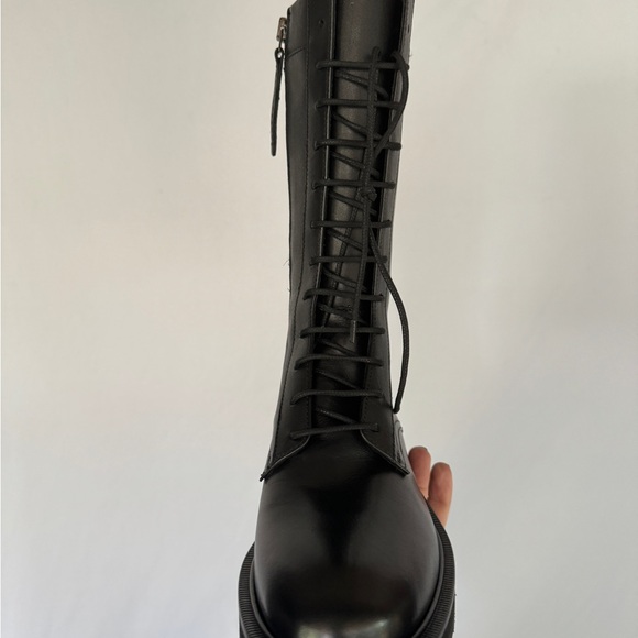 New Lead with Love Black Combat Boots Lita by Ciara Sz 36/6 $398 SOLD OUT!! - Picture 9 of 14